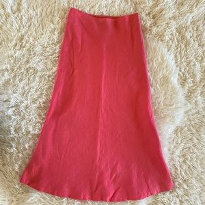 Jones New York Signature 100% Linen Skirt in Pink, size 4